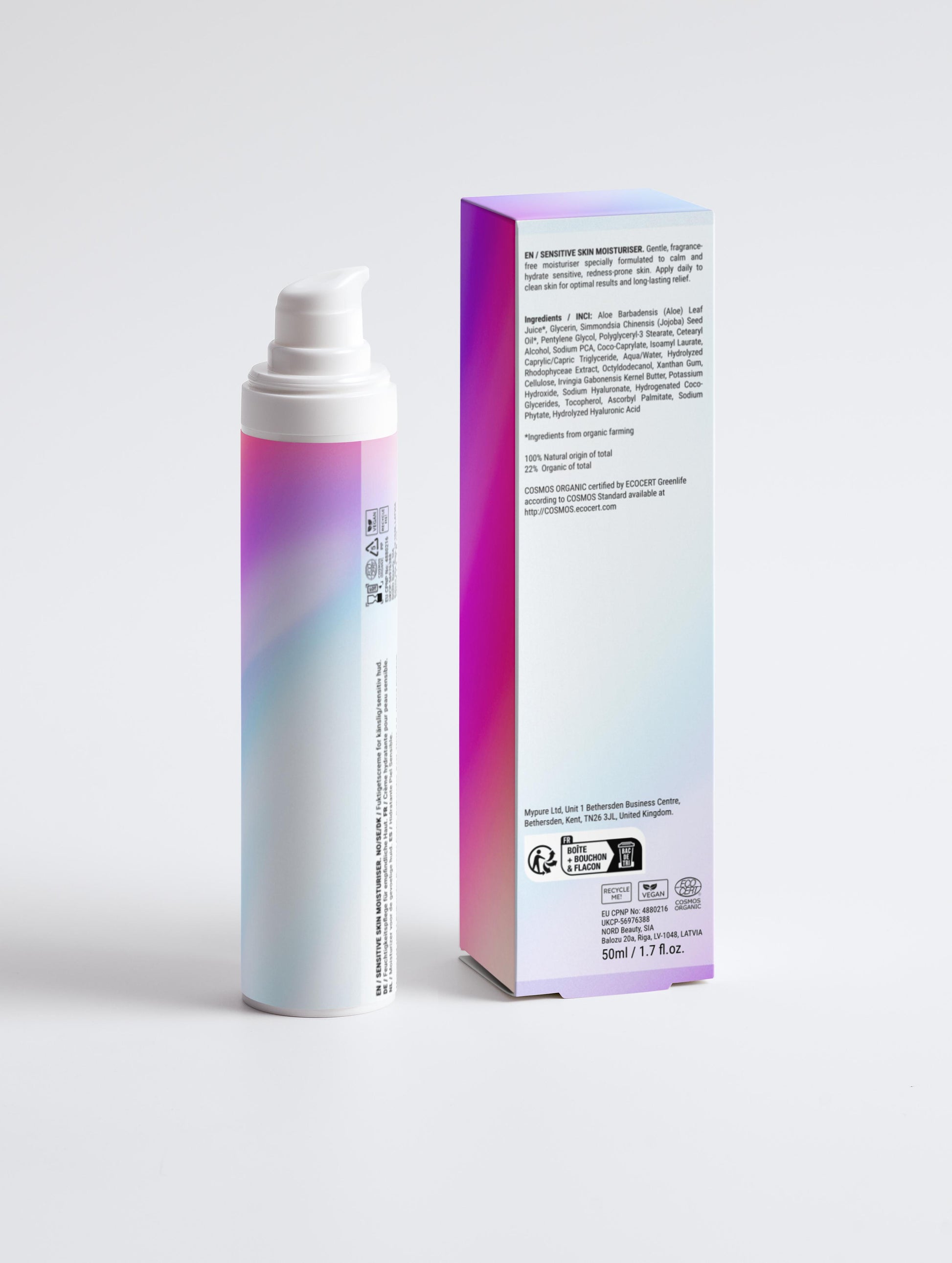 Sensitive Skin Moisturiser, Fragrance Free